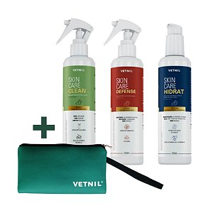 Kit Skin Care Pet Clean Defense E Hidrat + Brinde - Vetnil
