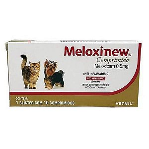 Meloxinew Comprimido 0,5 Mg Com 120 Comprimidos – Vetnil