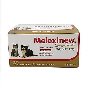 Meloxinew Comprimido 2 Mg Com 120 Comprimidos – Vetnil