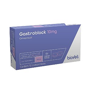 Gastroblock Omeprazol 10 Mg Caixa Com 50 Comprimidos - Biovet