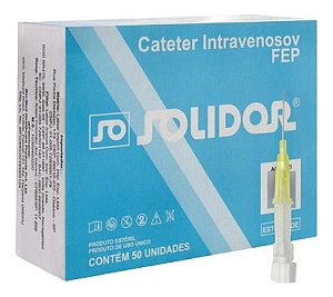 Cateter Intravenoso 24G/19mm Caixa Com 50 Unidades - Solidor