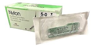 Fio Nylon Nº 5-0 45 cm 3/8 T 2,0 cm 24 Und - Technofio
