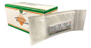 Fio Nylon Nº 3-0 45 Cm 3/8 T 3,0 Cm - Bc Suture