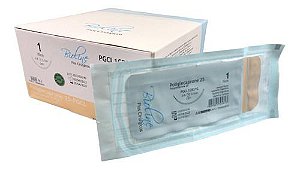 Pgcl Fio Poliglecaprone Nº 1 70 Cm 3/8 R 3,1 Cm Caixa Com 24 Unidades - Bioline