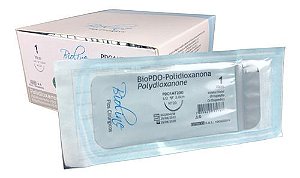 Pdo Fio Polidioxanona Nº 1 70 Cm 1/2 T 2,0 Cm Caixa Com 24 Unidades - Bioline