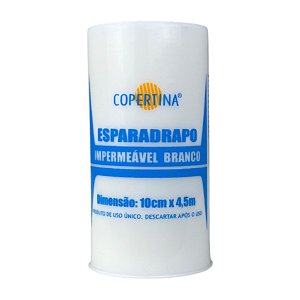 Esparadrapo Impermeável Branco 10 cm x 4,5 mt - Copertina