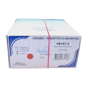 Surgibio Hemostático 5 cm X 7,5 cm Unitário - Bioline