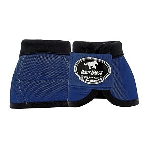 Par de Cloches Protetores Em Nylon Azul Marinho - Boots Horse
