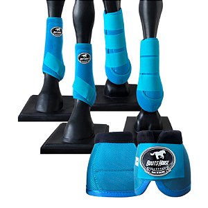 Kit Color Completo Boleteira + Cloche Azul Turquesa - Boots Horse