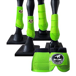 Kit Color Completo Boleteira + Cloche Verde Fluorescente - Boots Horse
