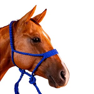 Cabresto Com Cabo Trançado de Paracord Azul Royal - Boots Horse