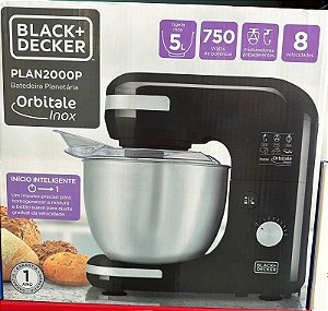 Batedeira Planetária com tijela em Inox 8 velocidades - 5lts 750wts