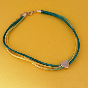 Choker 30Cm Cetim Coração