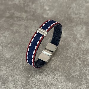 Pulseira Masc Jeans Nautico