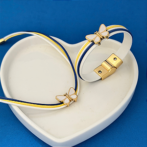 Choker 30cm Fio Borboleta
