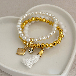 Kit 3 Pulseiras Infantis