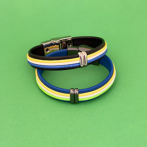 Pulseira Masc Três Fios Brasil