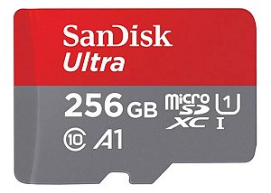 Cartao Sandisk Micro Sdxc Ultra 120mb/s 256gb