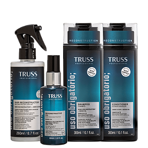 Kit TRUSS Uso Obrigatório Antiafinamento Lançamento (4 PRODUTOS)