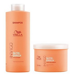 Kit Shampoo E Máscara Nutri Enrich Invigo Wella Grande