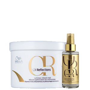 Kit Wella Oil Reflections Máscara e Óleo Capilar Tratamento