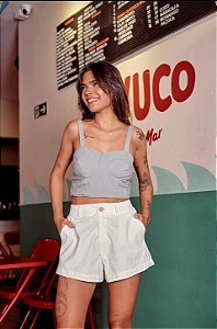 Short Alfaiataria Sport Fino Creme M