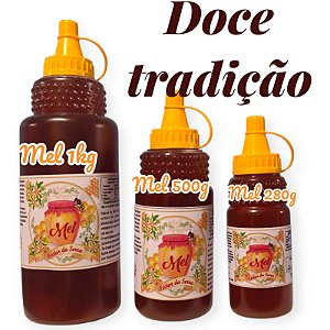 COMBO DOCE TRADIÇÃO um mel de 1kg + um mel de 500g + um mel de 280g