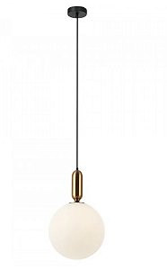 Pendente Cuica Bronze E Branco (d)30cm (a)47cm 1xe27  - Hl008m - Bella Iluminação