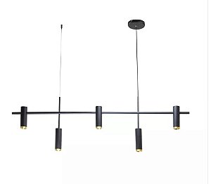 Pendente Hight (L) 120cm Alumínio Preto e Ponteira - Spotline 1010/5