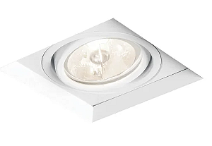 Spot de Embutir Quadrado No Frame II AR70 9,6x9,6x10cm - New Line IN61341 Branco