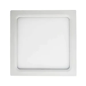 Plafon de Sobrepor LED Quadrado 4000K 12W Bivolt 16,7x16,7x2,5cm Alumínio Branco - Opus OPS 31378