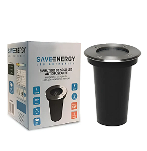Embutido De Solo 6w 350l 2700k Inox Antiofuscante Save energy