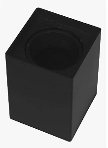Spot Quadrado Sobrepor Loyo Up Mr16 Preto Nordecor 6953