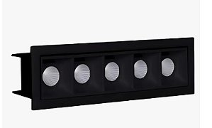 Embutido LED Piace Retangular 4000K 10W Bivolt (L) 14,7cm x (P) 4,4cm x (A) 3cm Alumínio Preto - SL Iluminação 2024
