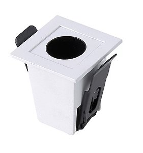 Embutido LED Powerus Quadrado IRC 90 3000K 2W Bivolt (A) 5cm x (L) 4,5cm Alumínio Branco - Nordecor 6427