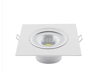 Spot de Embutir LED Supimpa Quadrado 4000K 7W Bivolt (L) 17cm x (P) 17cm Polipropileno Branco - Avant 865070877