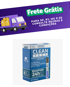Teste indicador biológico com 10 - Clean Test
