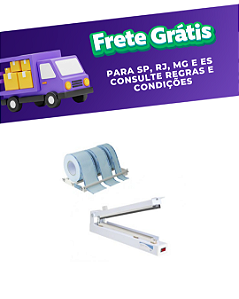 Seladora protect seal plus com guilhotina e suporte para rolo - Agir