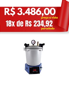 Panela elétrica polimerizadora nº 4 digital 3 patamares - Vrc