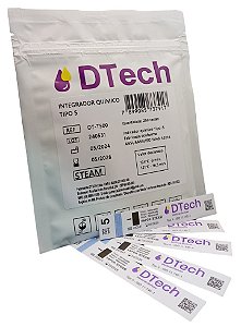 Indicador químico classe 5 autoclaves 250 Un - D Tech