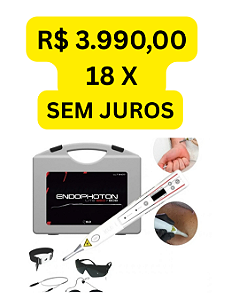 Laser Endophoton Lite 660 e 808 KLD Fototerapia LED e Laser Portátil - KLD