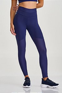 LEGGING NZ COM TECIDO RESPIRAVEL AZUL MARINHO