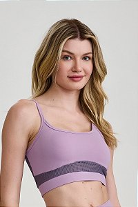 TOP HYPER COSTAS DE TELA LILAS ORQUIDEA