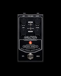 Origin Effects Halcyon Gold Overdrive (black edition) - Produto Usado