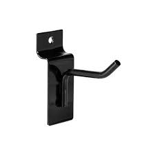 Kit 50 Ganchos Pretos 5cm para Painel Canaletado