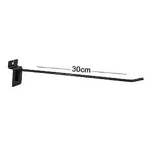 50 Ganchos P/ Painel Canaletado De 30cm Preto