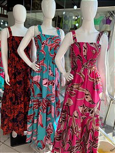Vestido Longo Viscose (alça)
