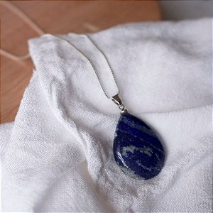 Colar com Pedra Natural Lápis Lazuli