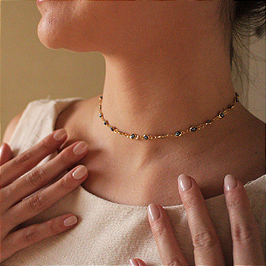Choker Olho Grego