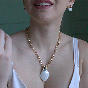 Conjunto Aura Vivaz Porcelana e Pirita